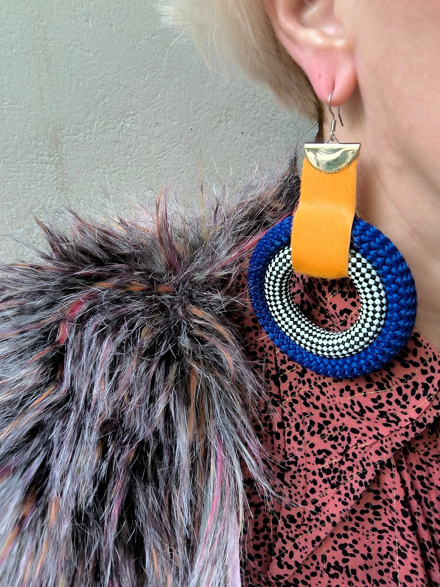 TARAKA Bold and vibrant statement ethnic earrings