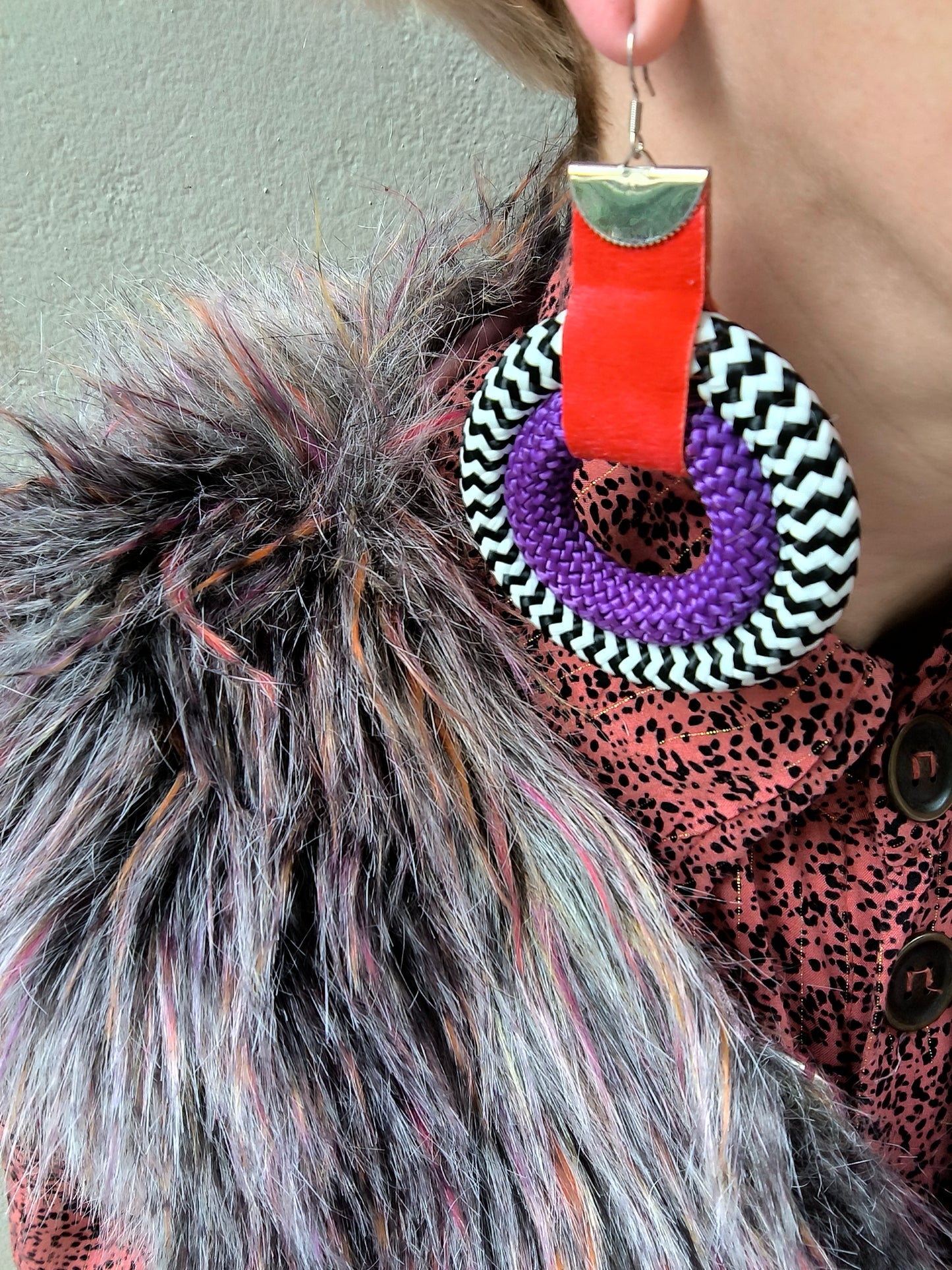 MESILLIA Bold and vibrant statement ethnic earrings