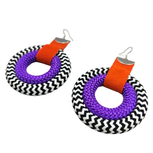 MESILLIA Bold and vibrant statement ethnic earrings