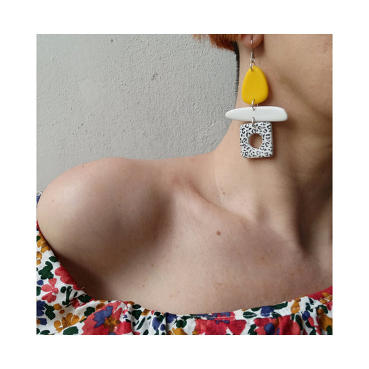 MALOA organic shape earrings