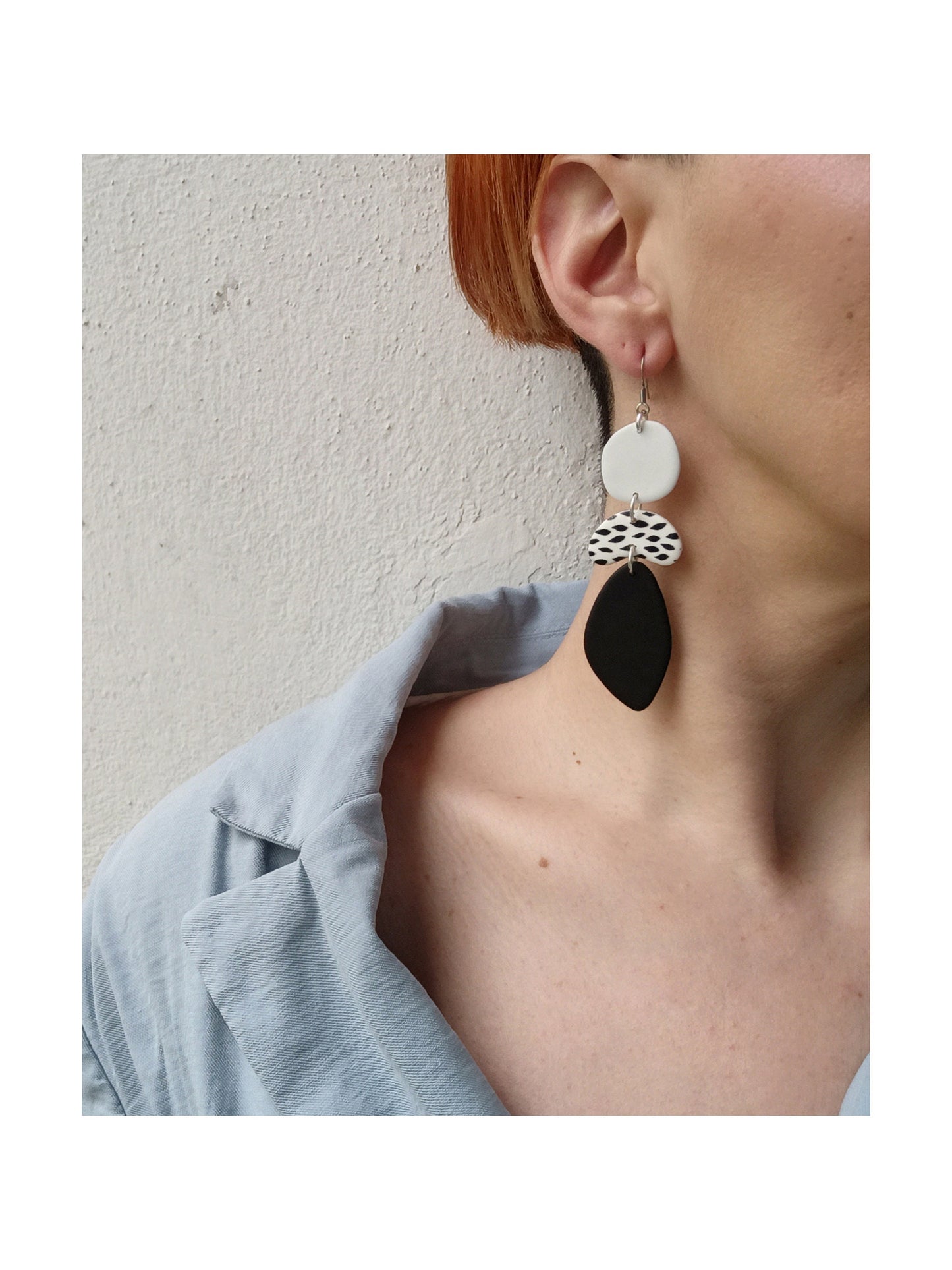 SALIN organic shape earrings