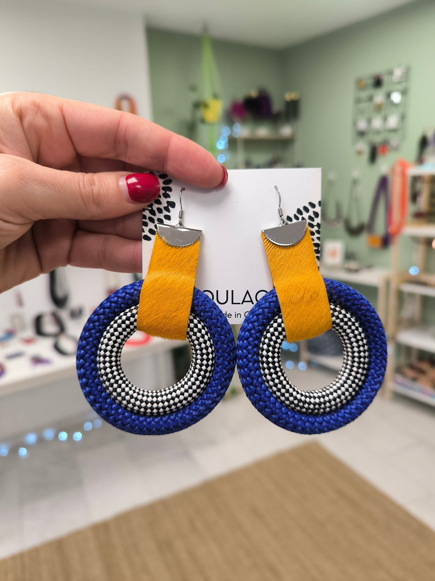 TARAKA Bold and vibrant statement ethnic earrings