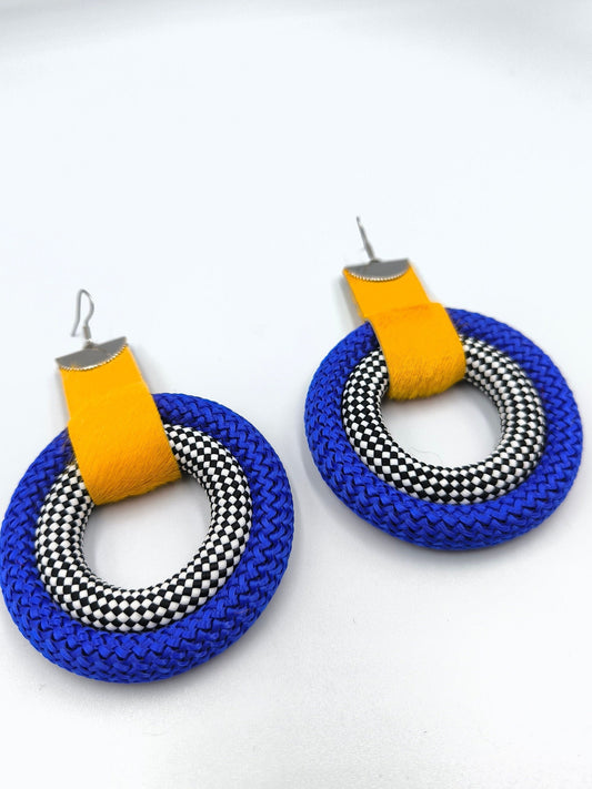 TARAKA Bold and vibrant statement ethnic earrings